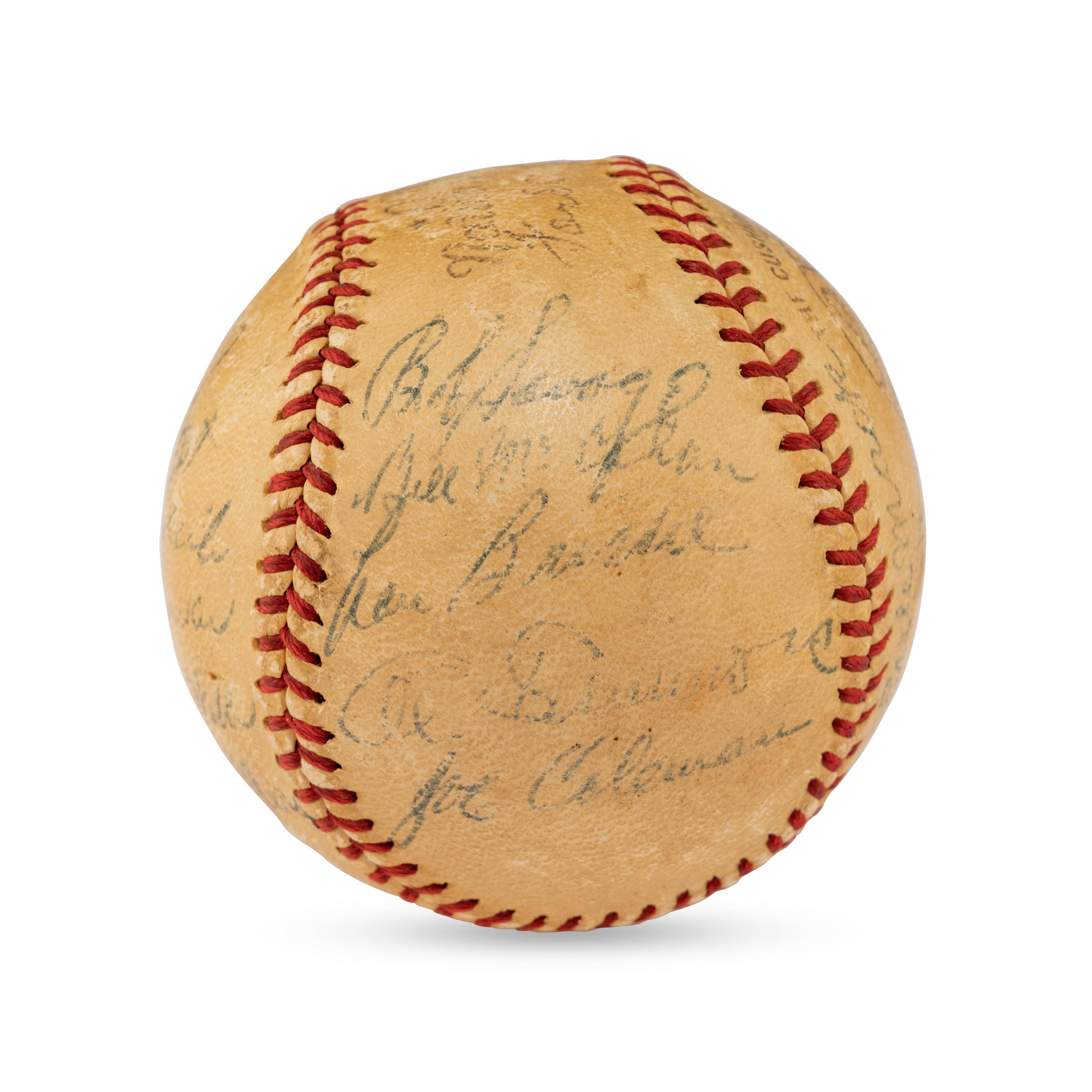 A 1948 Philadelphia Athletics Team Signed Autograph Baseball Featuring Al Simmons (Beckett Authentication Services)