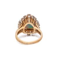 OPAL AND DIAMOND RING