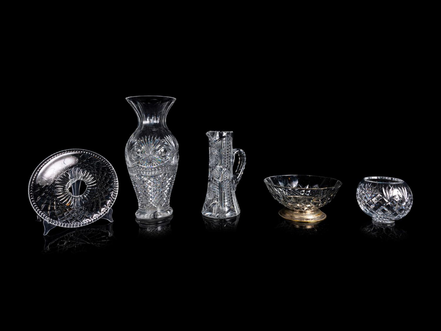 Four Cut Glass Articles