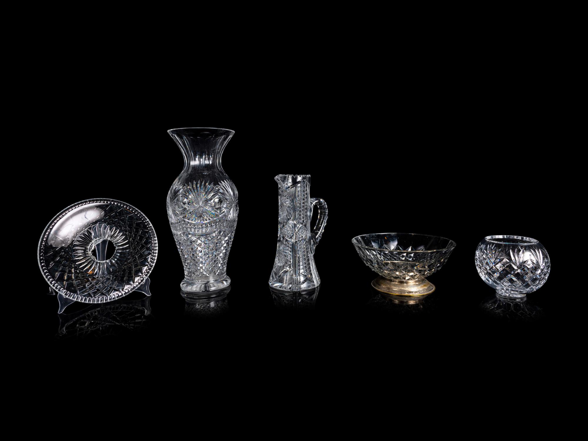 Four Cut Glass Articles