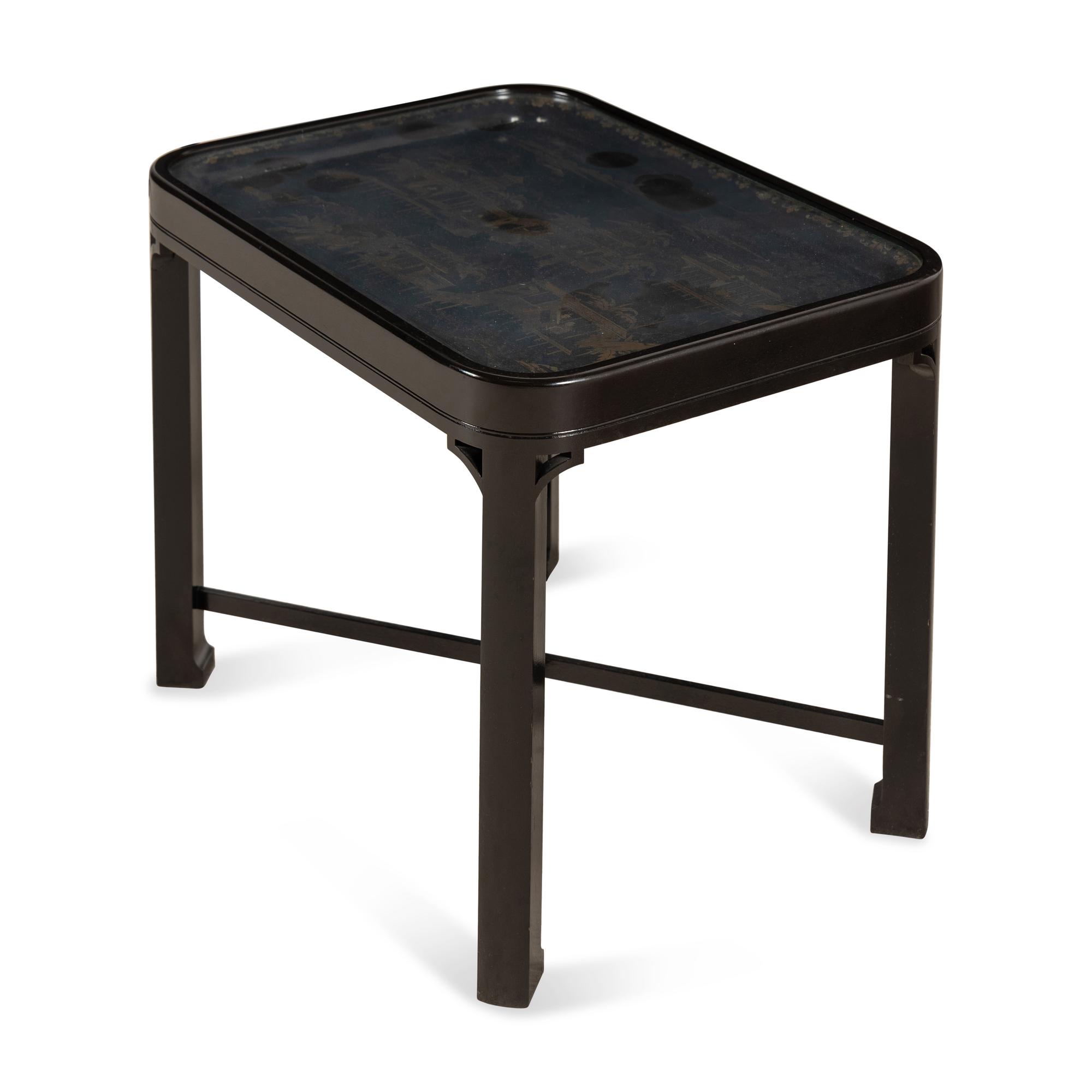 A Chinese Export Lacquer Tray Table