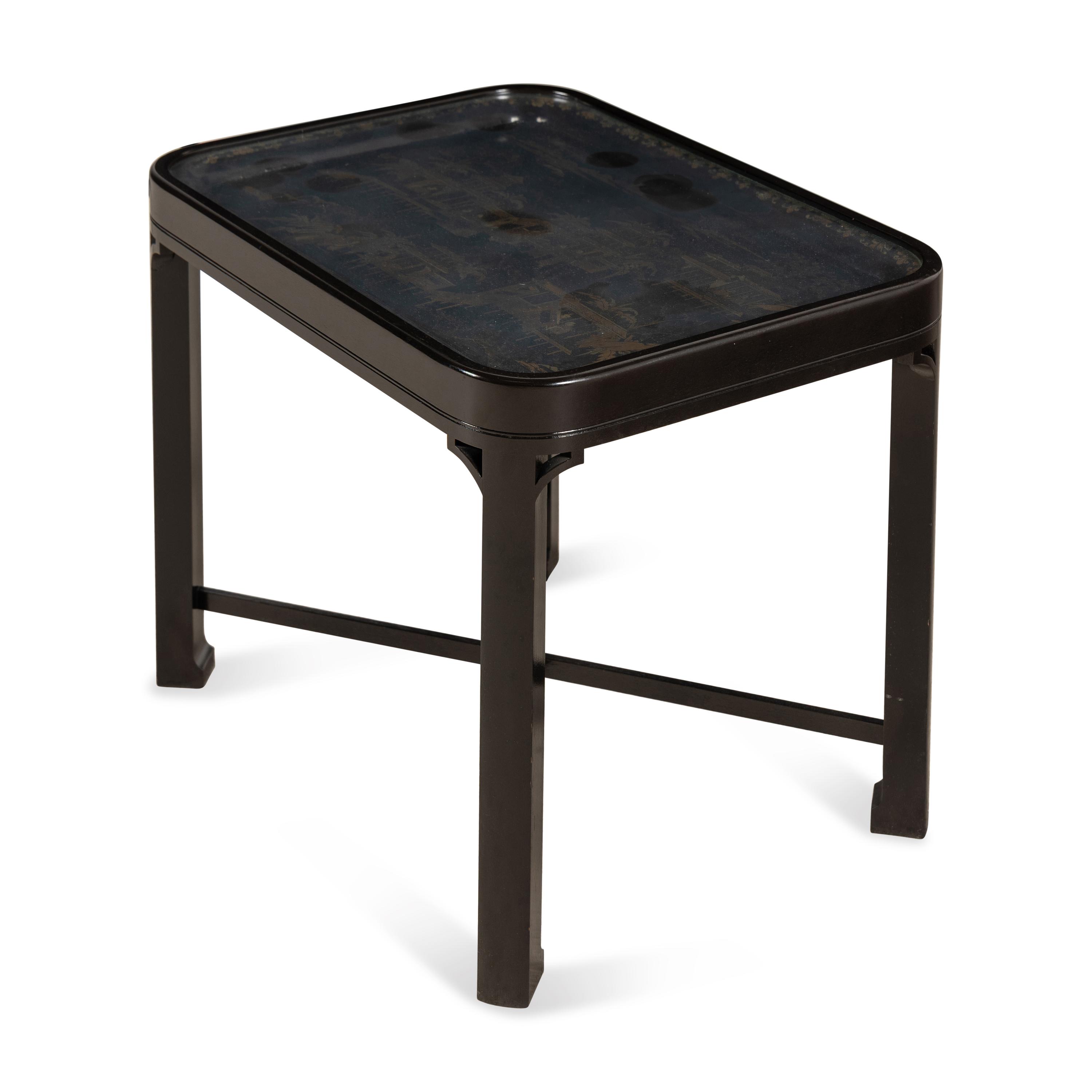 A Chinese Export Lacquer Tray Table