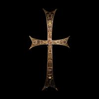 A Byzantine Iron and Gilt-Bronze Processional Cross