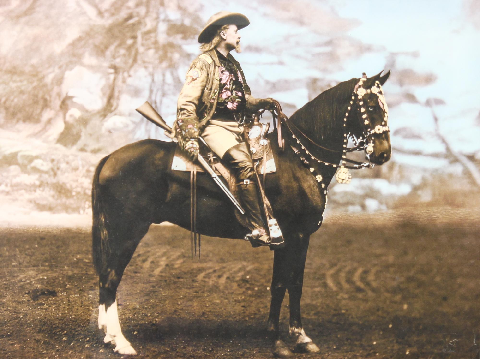 Photo Portrait of "BUFFALO BILL" CODY 17 1/2 x 23 1/4 inches.