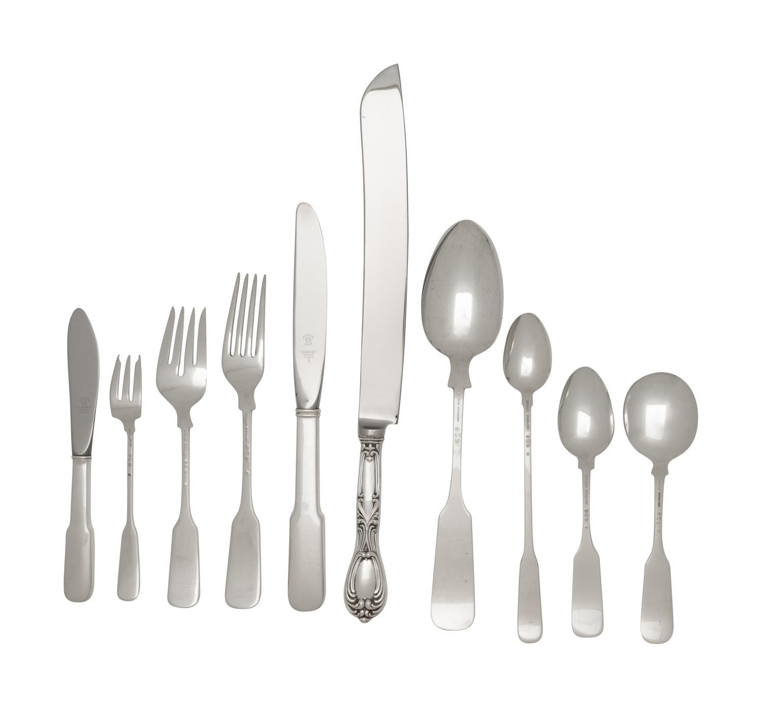 An American Silver Flatware Service