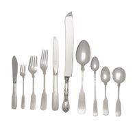 An American Silver Flatware Service