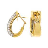 DIAMOND HOOP EARCLIPS
