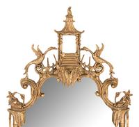 A George III Style Giltwood "Chinese Chippendale" Mirror
