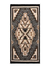 Navajo Two Grey Hills Pattern Weaving / Rug