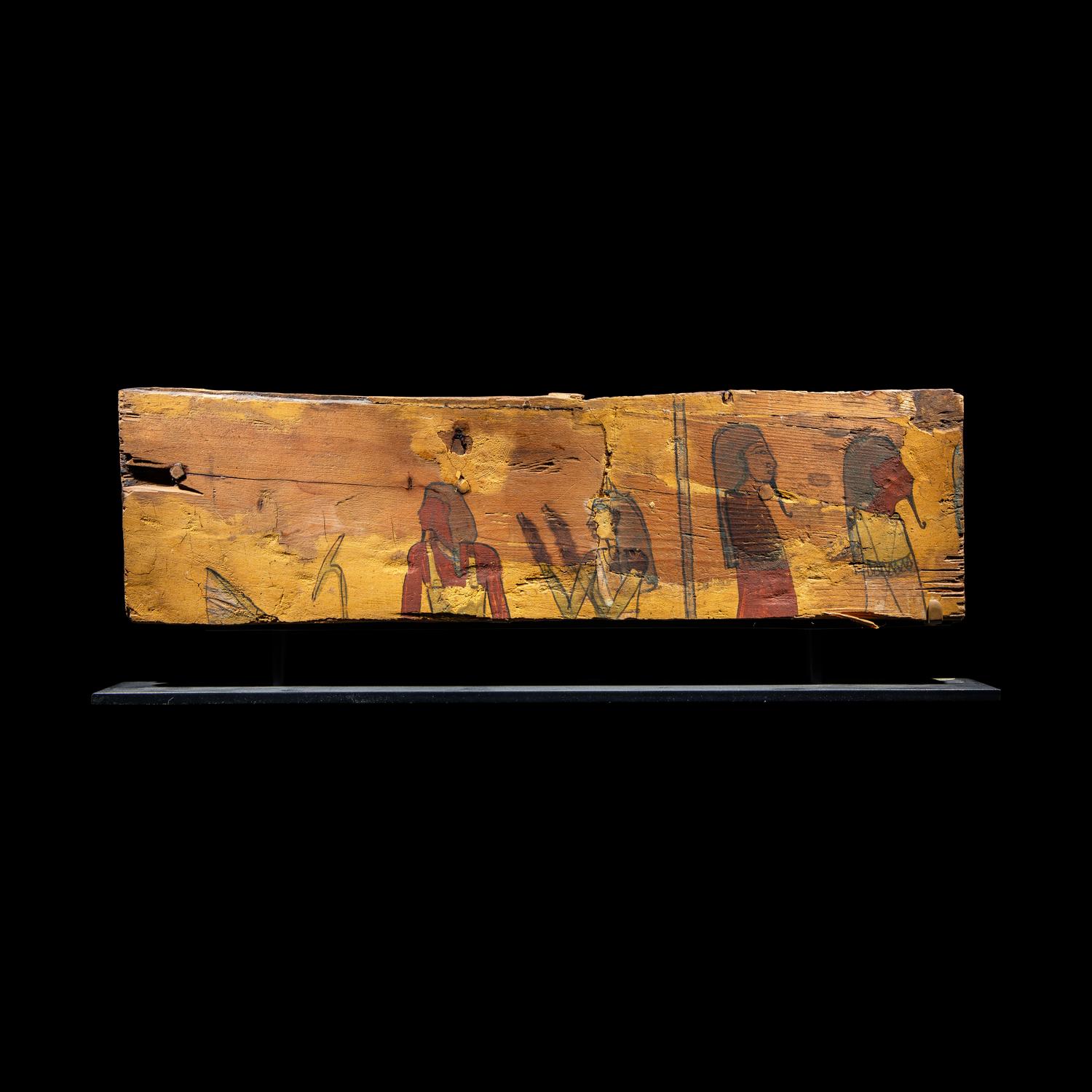 An Egyptian Wood Sarcophagus Fragment