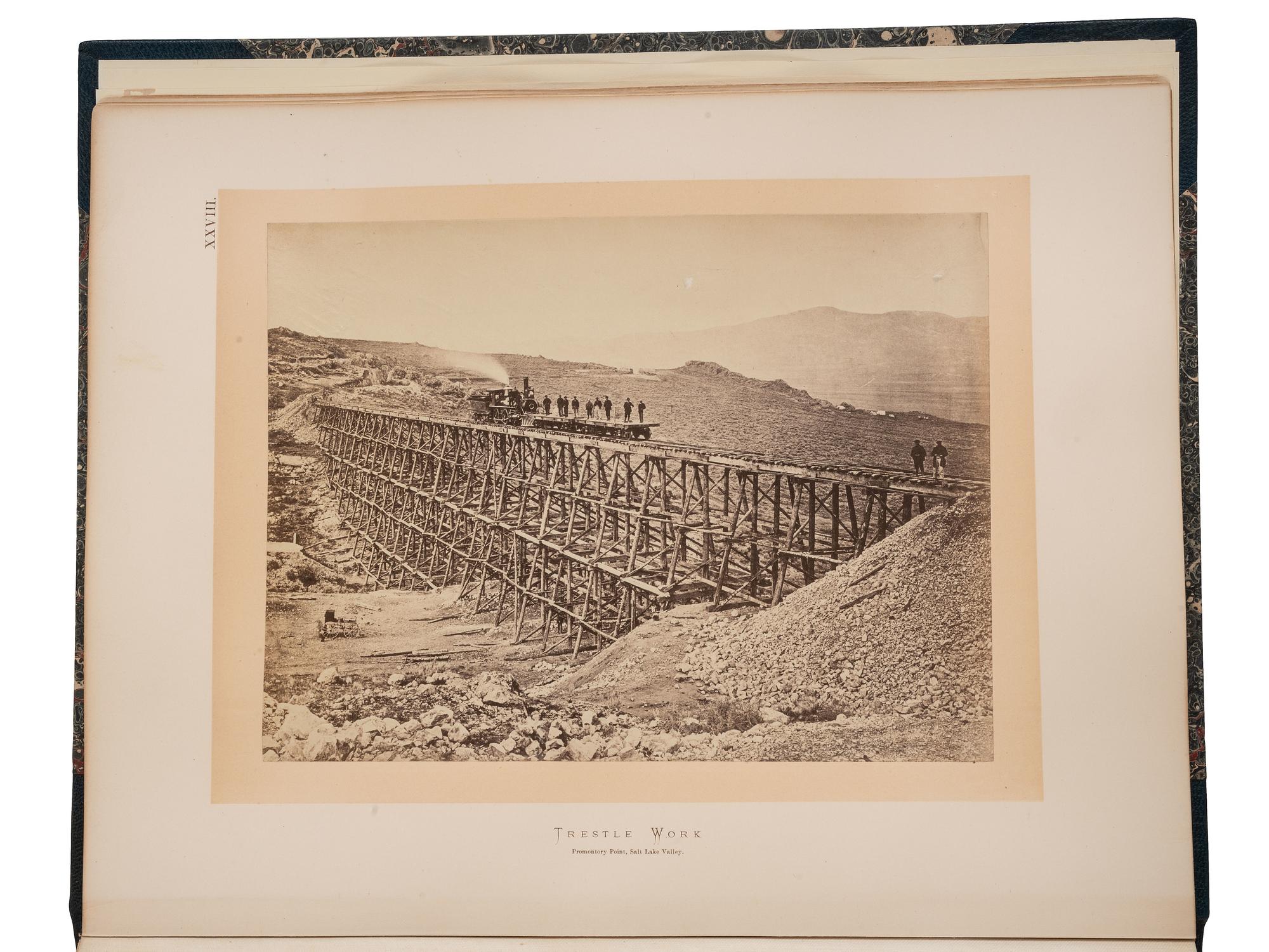 [WESTERN AMERICANA]. HAYDEN, Ferdinand V. (1829-1887). Sun pictures of Rocky Mountain scenery, with a description of the geographical and geological features, and some account of the resources of the Great West. 1870.