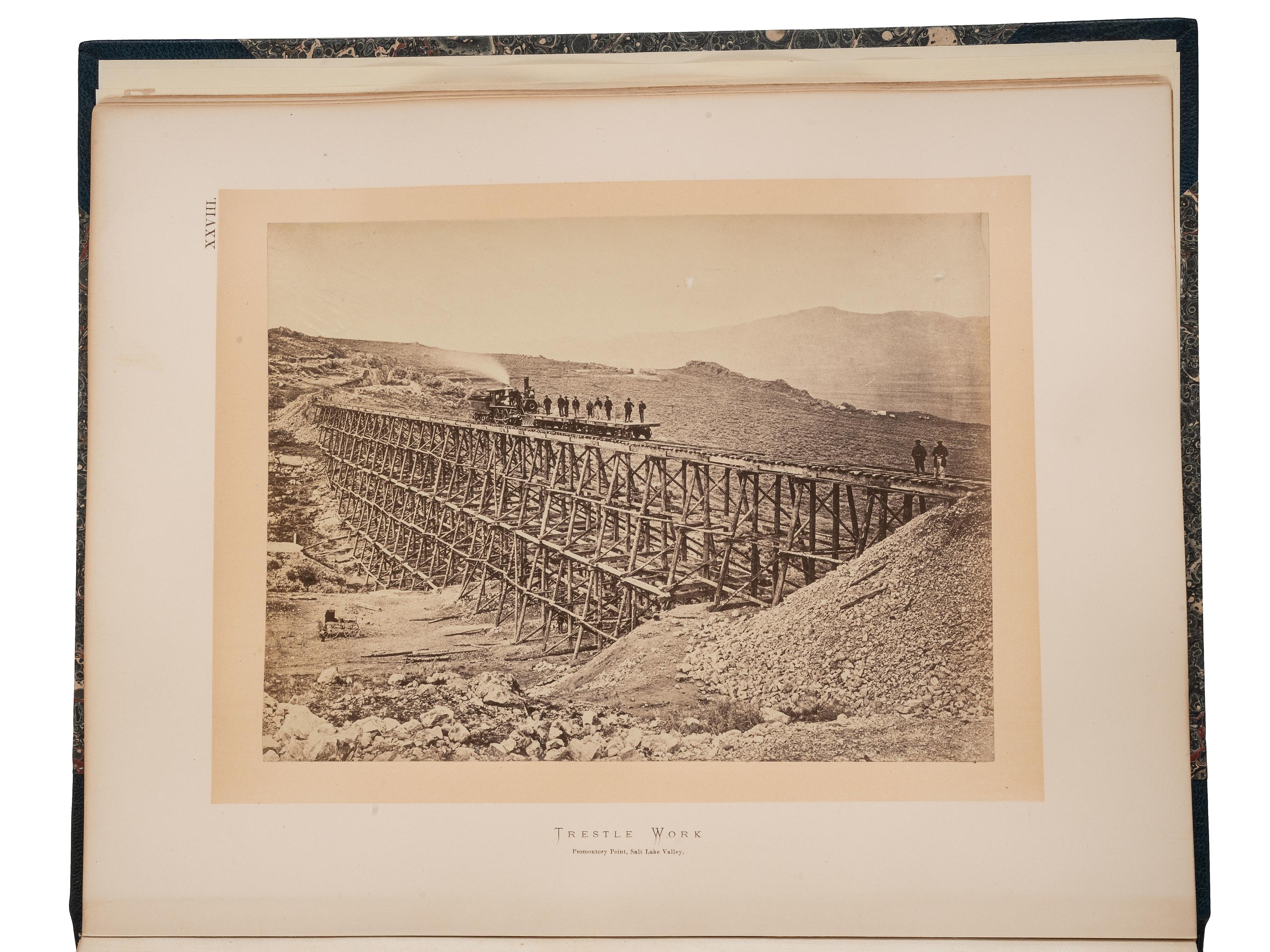 [WESTERN AMERICANA]. HAYDEN, Ferdinand V. (1829-1887). Sun pictures of Rocky Mountain scenery, with a description of the geographical and geological features, and some account of the resources of the Great West. 1870.