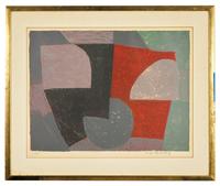 Composition Grise, Rouge et Verte , 1954