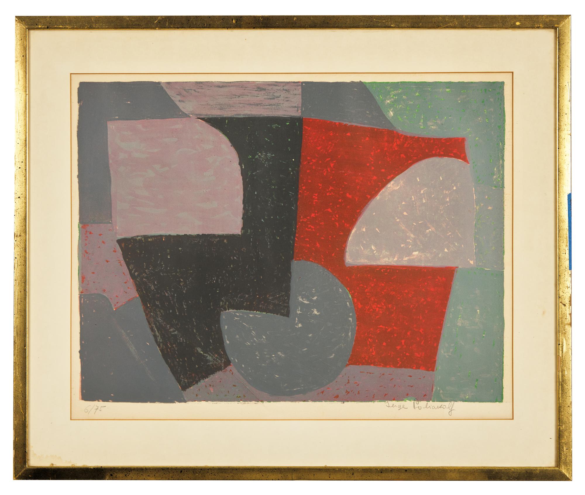 Composition Grise, Rouge et Verte , 1954