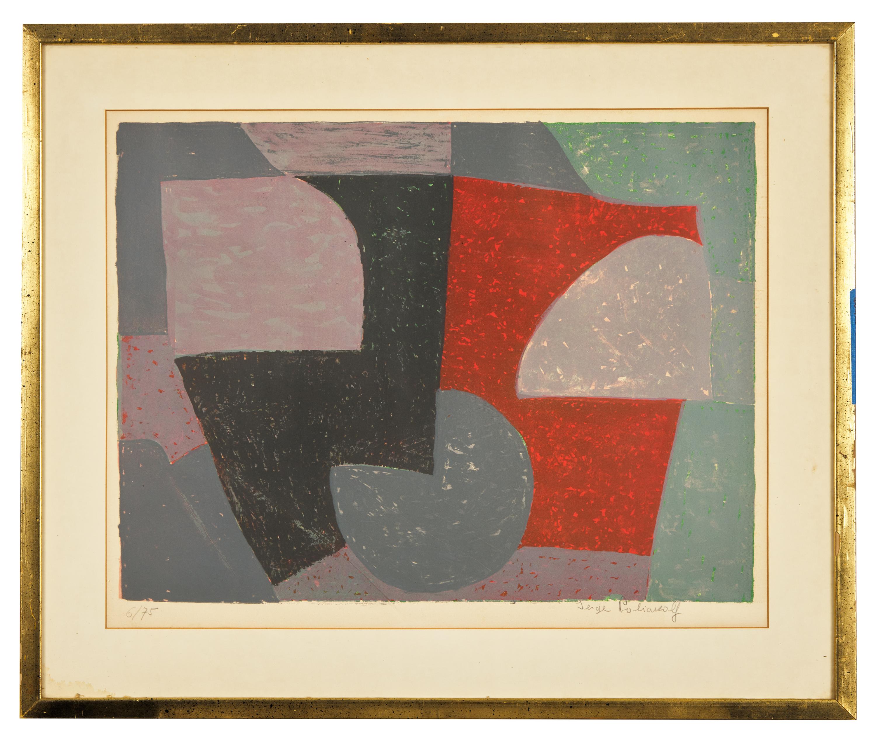 Composition Grise, Rouge et Verte , 1954