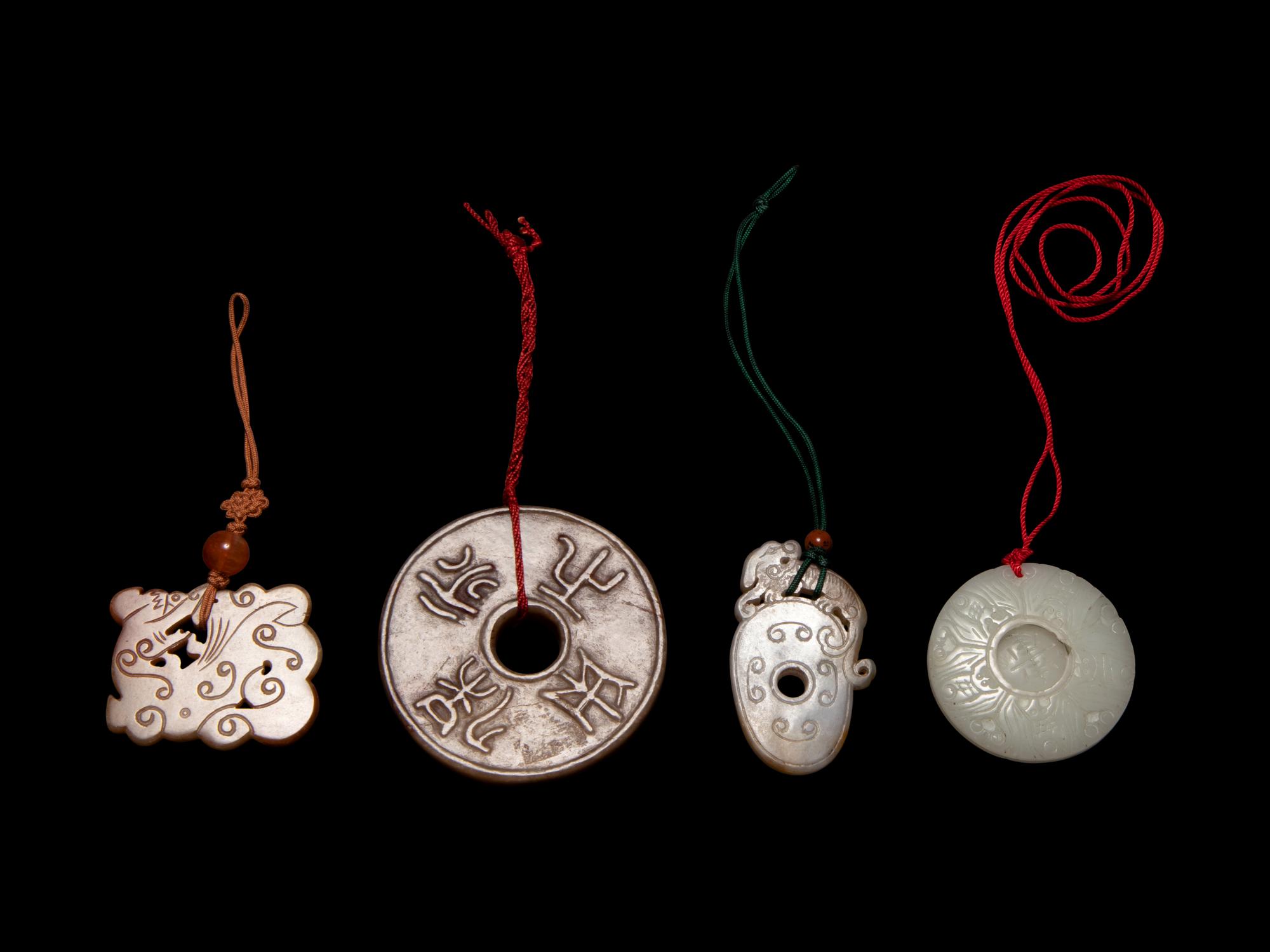Four Chinese Jade Pendants