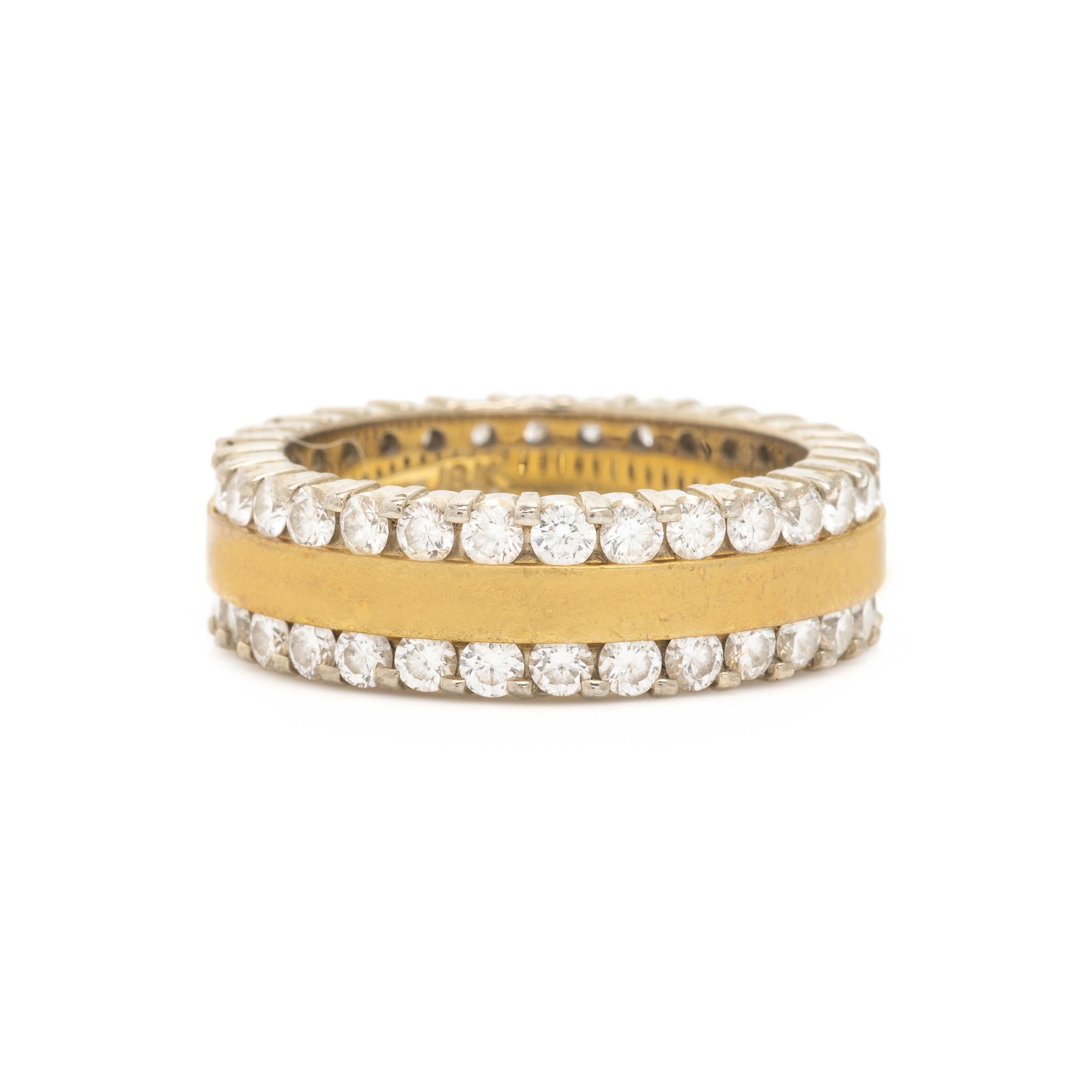 Diamond and Bicolor Gold Ring