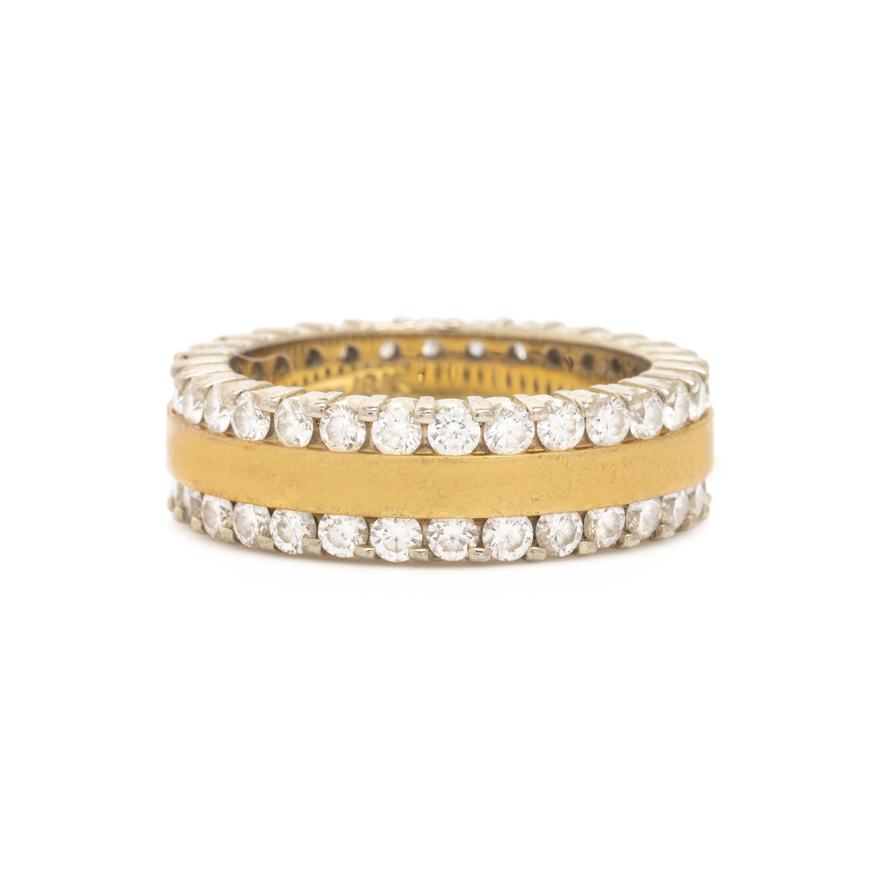 Diamond and Bicolor Gold Ring