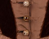 Silk Faille and Velvet Two-Piece Dress, 1878