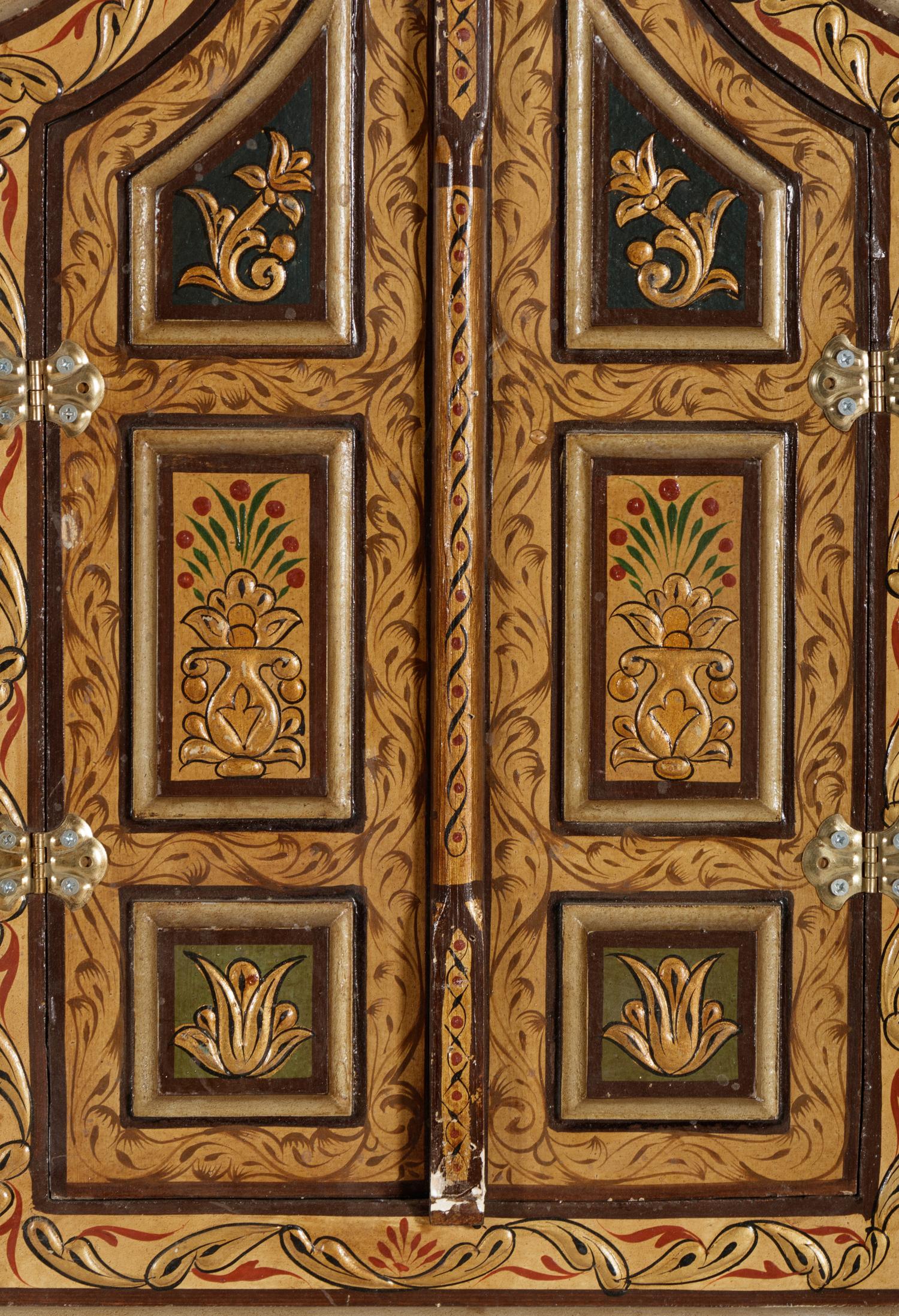 Four Carved and Polychrome-Decorated Doorways