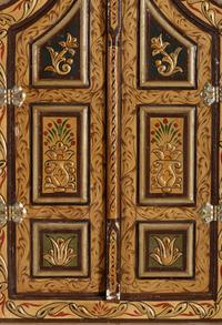Four Carved and Polychrome-Decorated Doorways