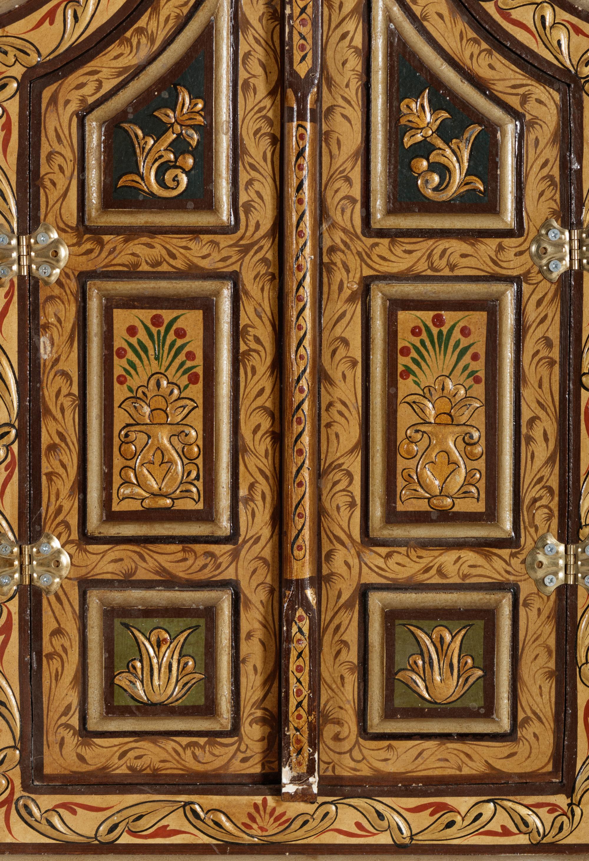 Four Carved and Polychrome-Decorated Doorways