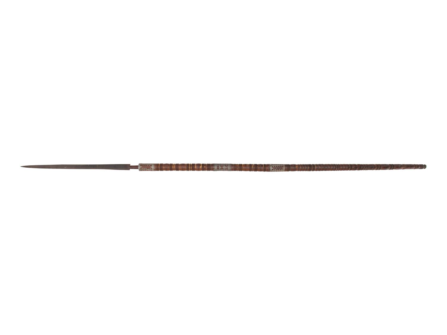Anishinaabe Lance, with Pewter Inlay