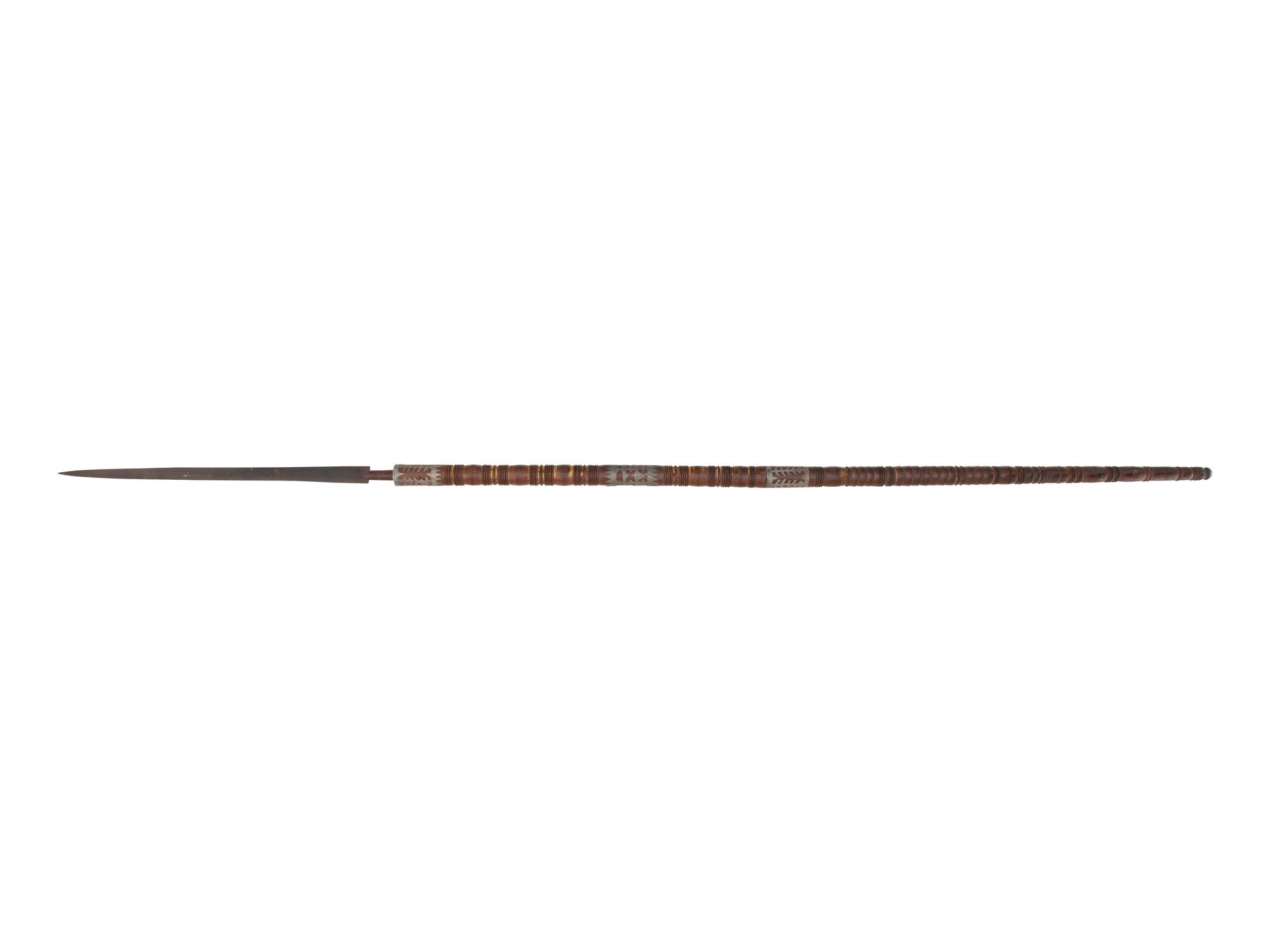 Anishinaabe Lance, with Pewter Inlay