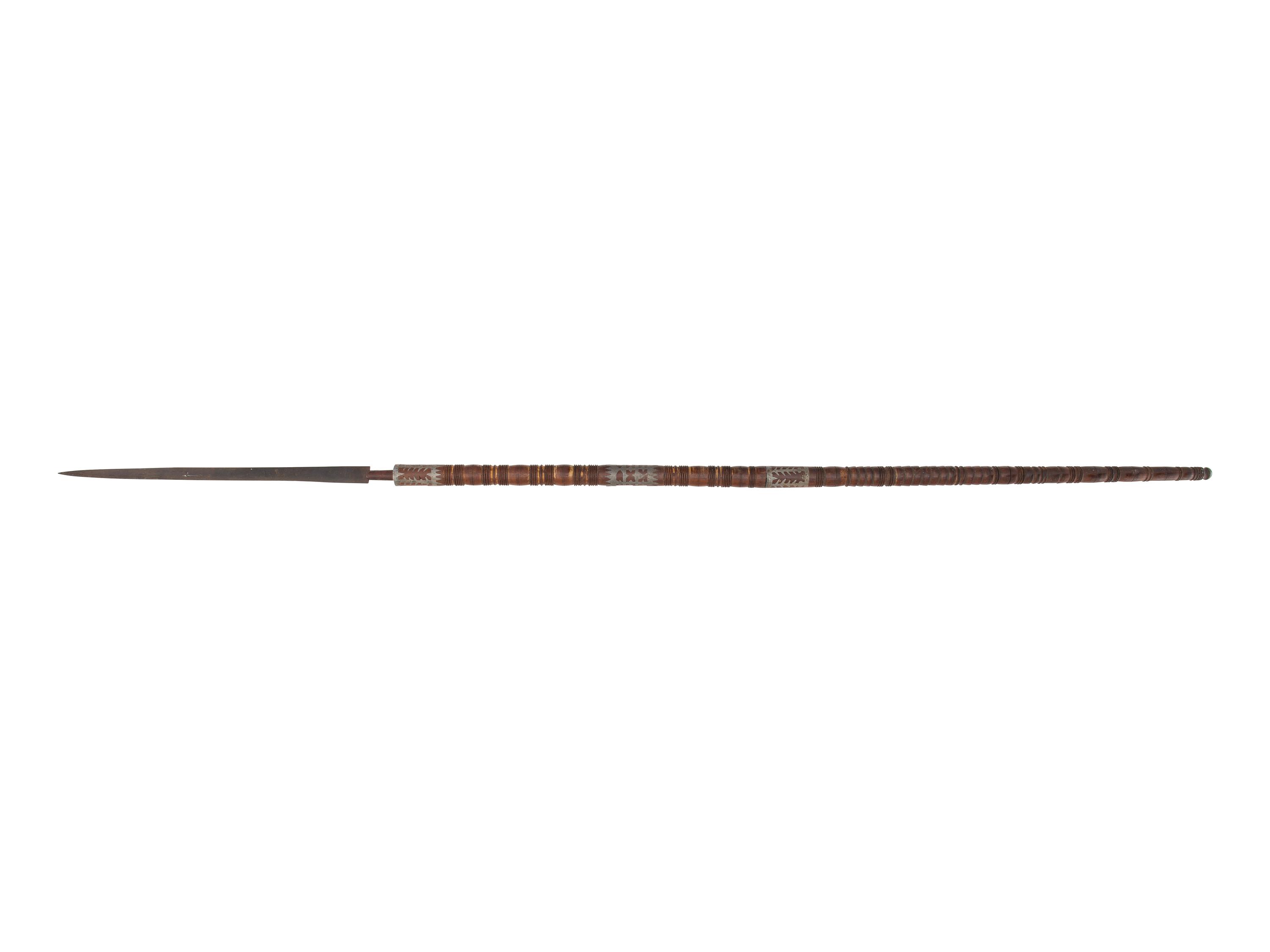 Anishinaabe Lance, with Pewter Inlay