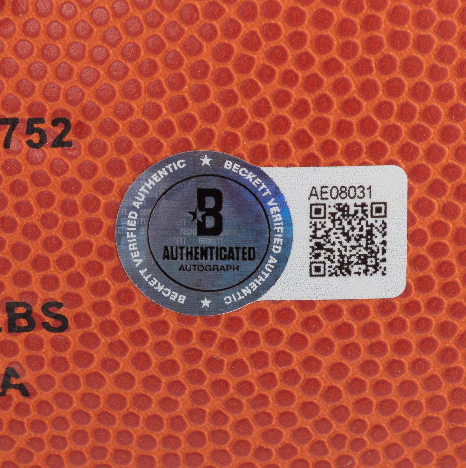 A Michael Jordan Signed Autograph Basketball (Beckett Authentication Services)
