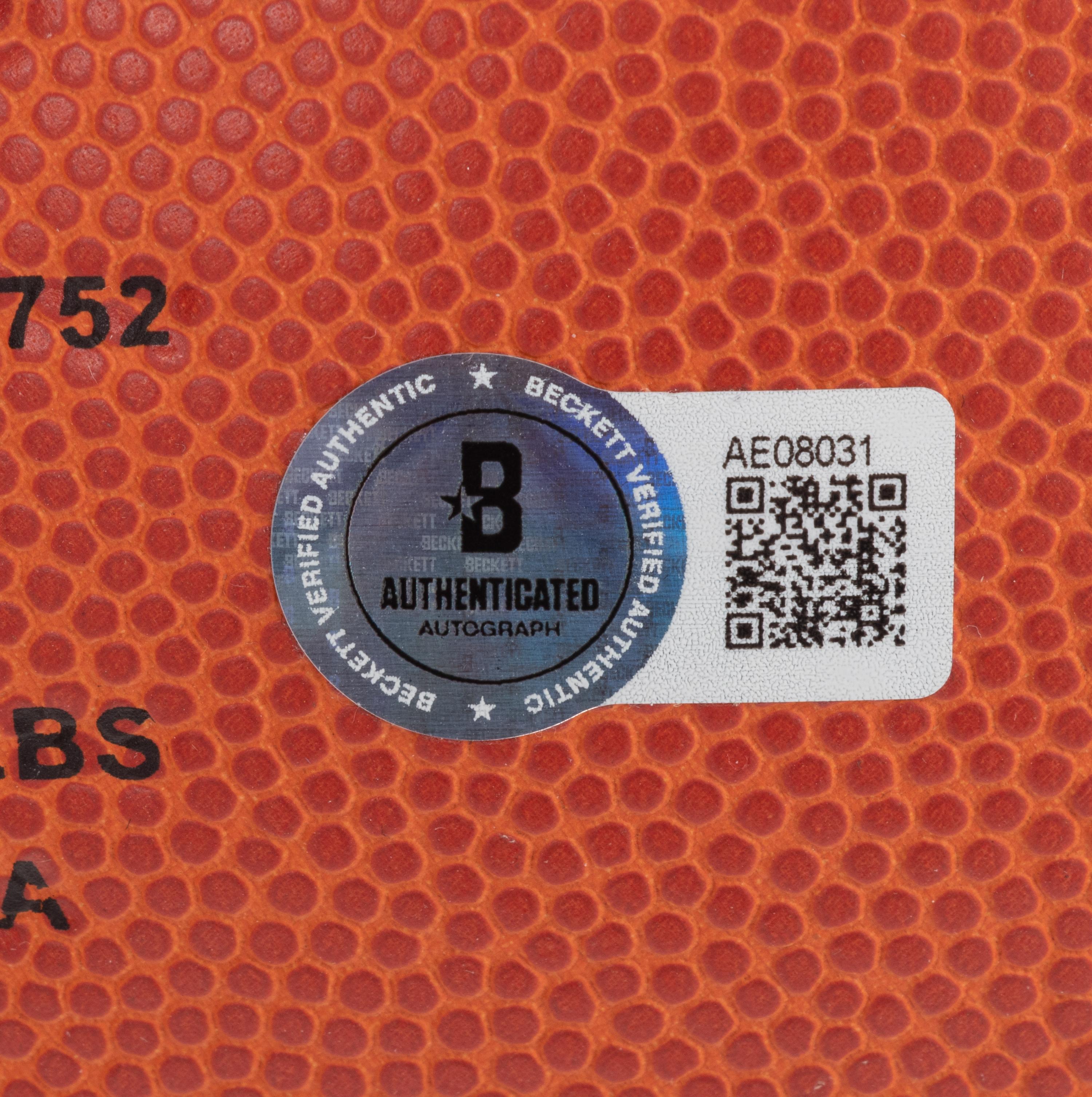 A Michael Jordan Signed Autograph Basketball (Beckett Authentication Services)