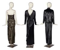 Three Designer Ensembles by Amen Wardy, Givenchy, and One Unlabeled, 1980s