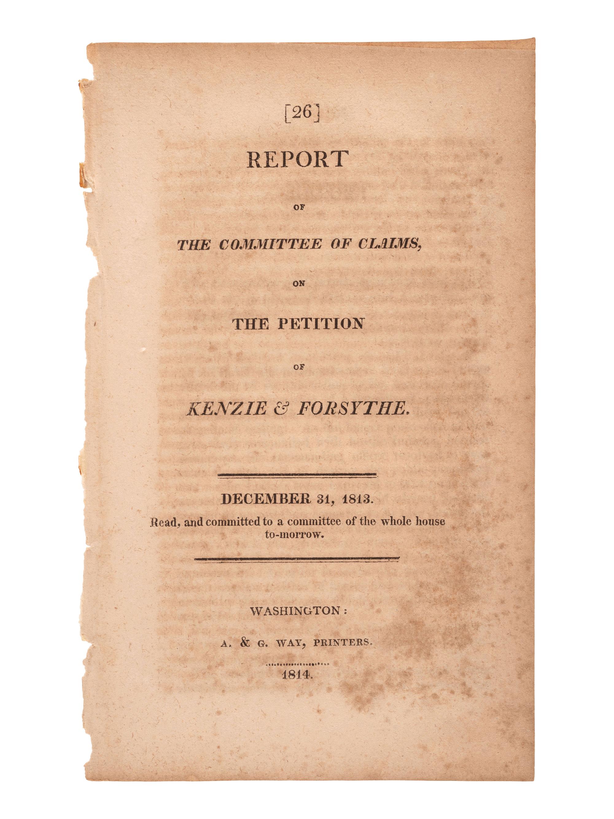 [CHICAGO] -- [FORT DEARBORN]. A group of documents and ephemera related to soldiers and civilians associated with Fort Dearborn, including: