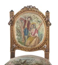 A Louis XVI Style Giltwood Seven-Piece Salon Suite