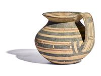 A Daunian Painted Terracotta Olpe