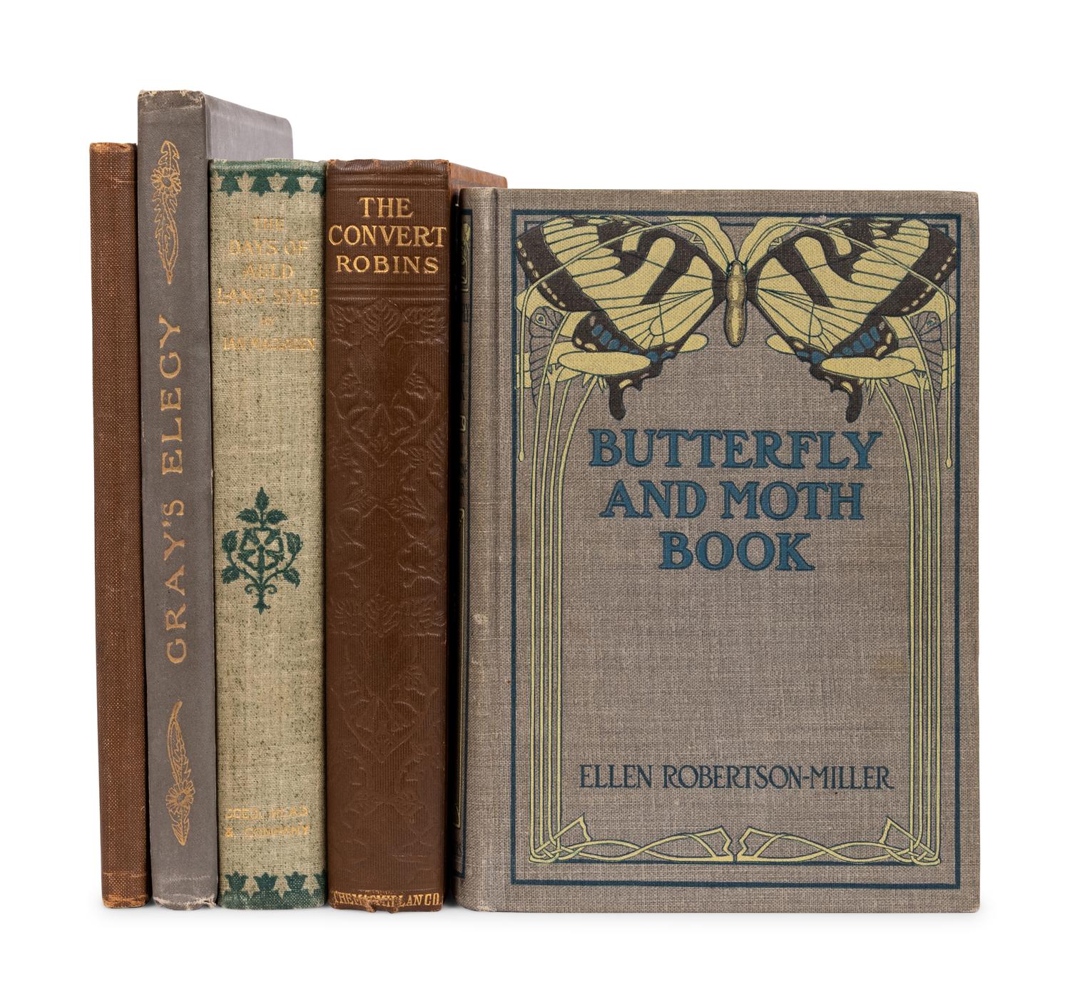 [PUBLISHER'S TRADE BINDINGS - AMERICAN]. A group of 5 decorative bindings, comprising: