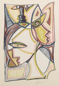 Anthony Quinn, (Mexican/American, 1915-2001), The Great Spirit, 1986 (The complete portfolio, comprising ten lithographs printed in col
