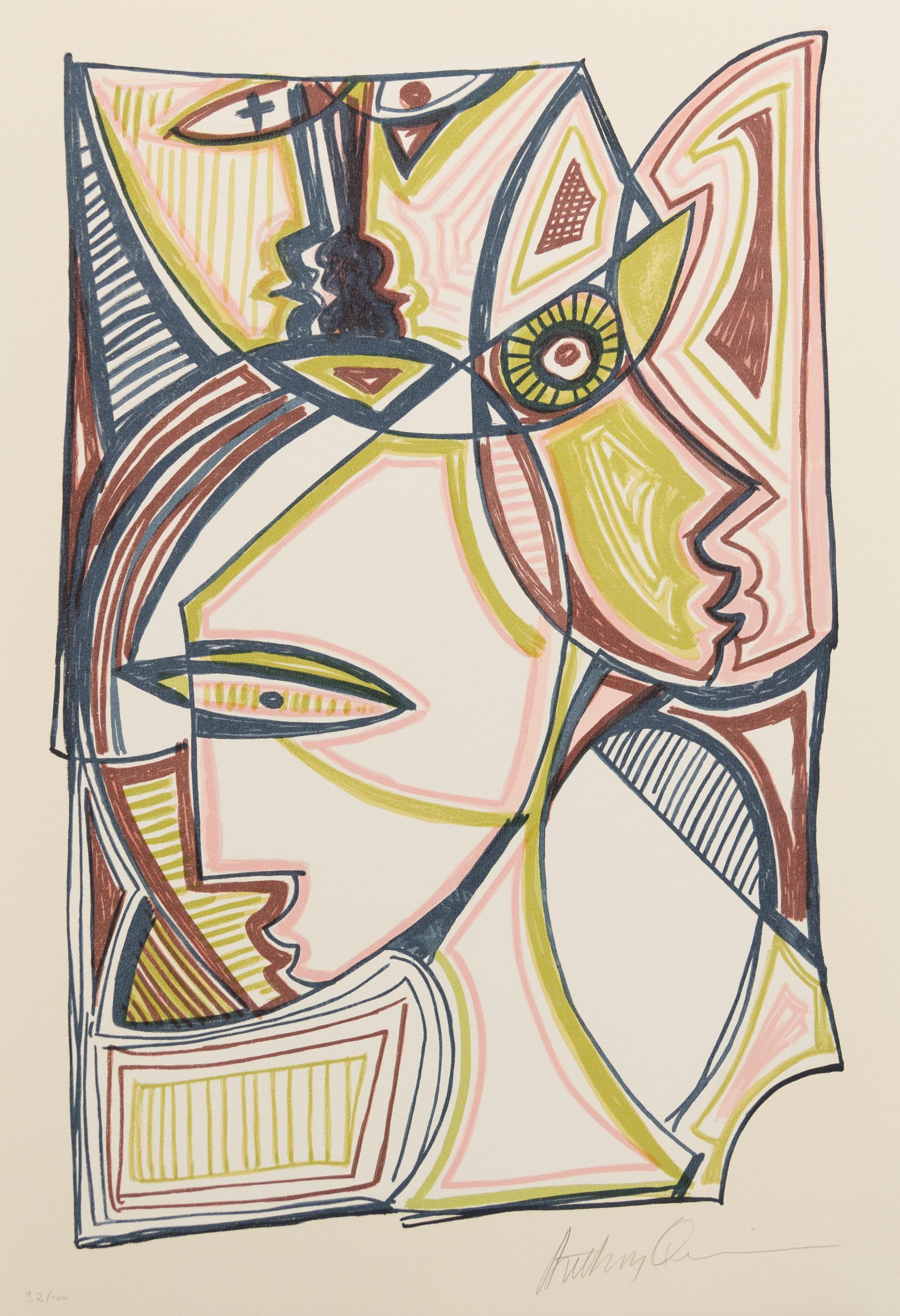 Anthony Quinn, (Mexican/American, 1915-2001), The Great Spirit, 1986 (The complete portfolio, comprising ten lithographs printed in col