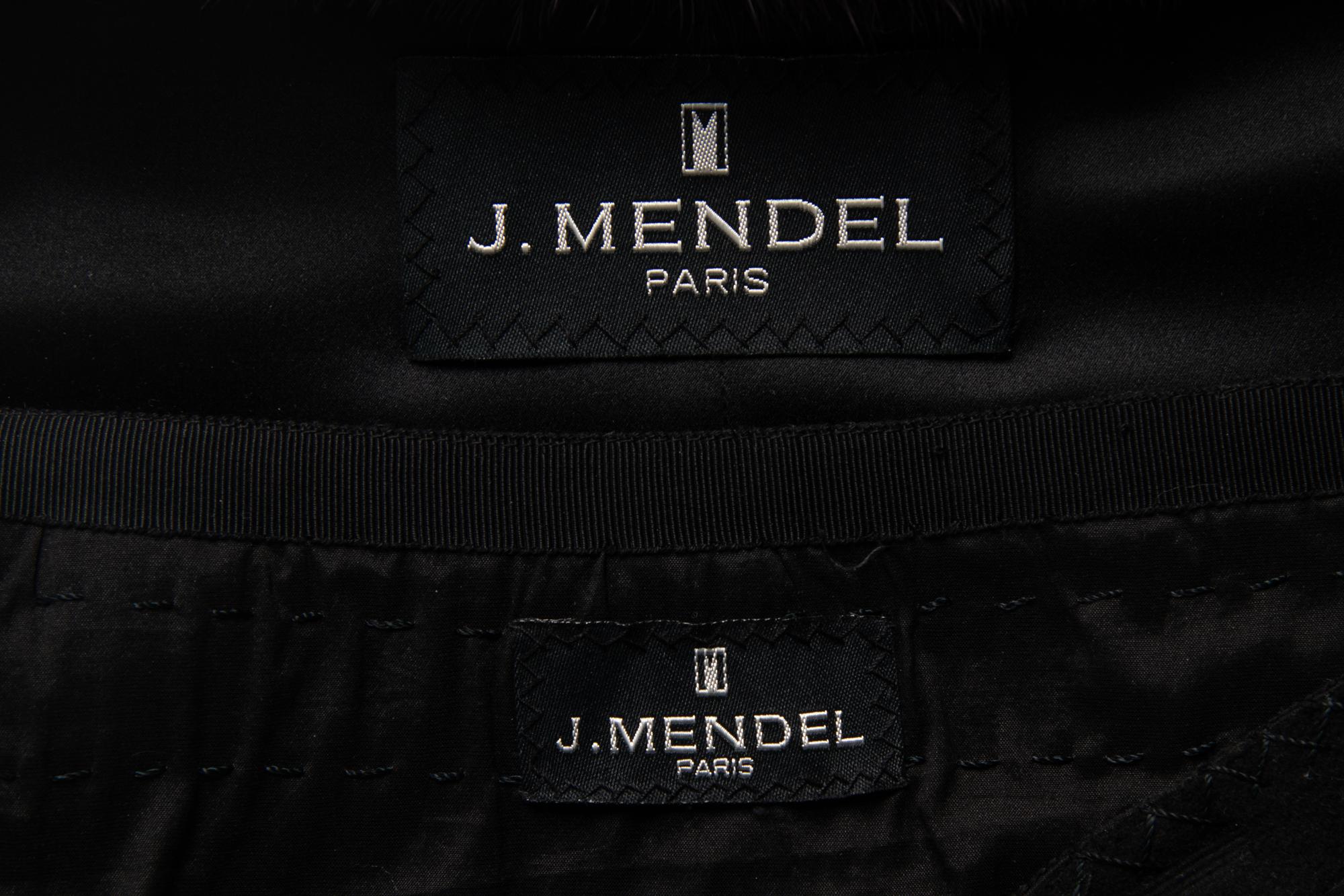 J. Mendel Mink-Trimmed Wool Skirt Suit