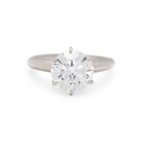 TIFFANY & CO., DIAMOND AND PLATINUM RING