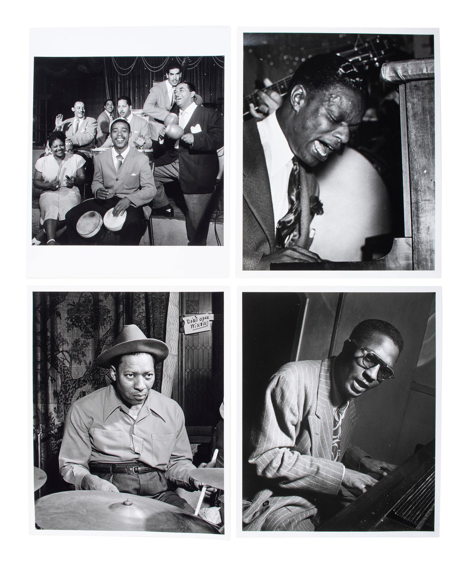 [EARLY PHOTOGRAPHY] -- [MUSIC]. A collection of 79 photographs of jazz musicians, bands, and vocalists. Ca mid 20th century.