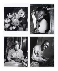 [EARLY PHOTOGRAPHY] -- [MUSIC]. A collection of 79 photographs of jazz musicians, bands, and vocalists. Ca mid 20th century.