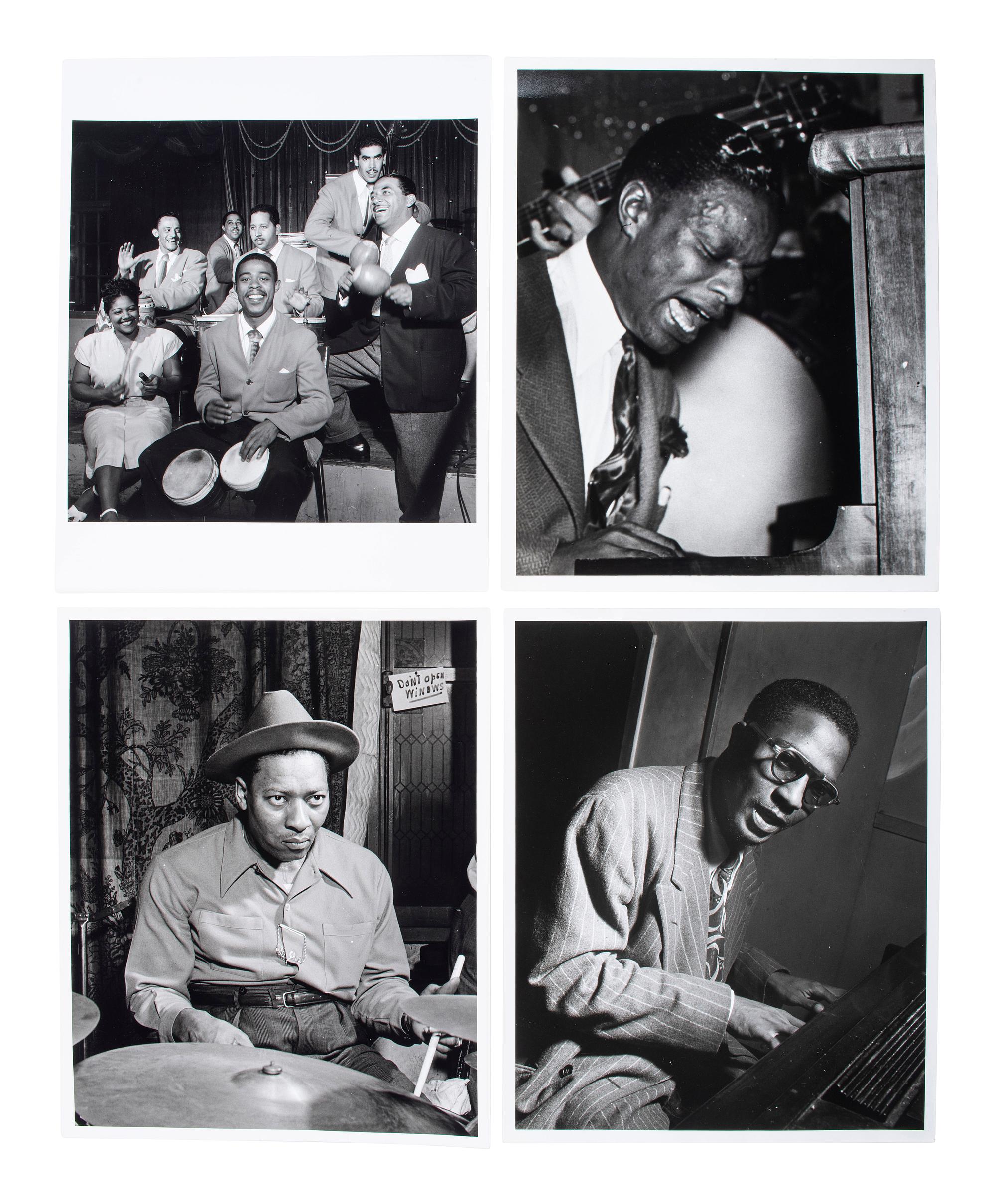 [EARLY PHOTOGRAPHY] -- [MUSIC]. A collection of 79 photographs of jazz musicians, bands, and vocalists. Ca mid 20th century.