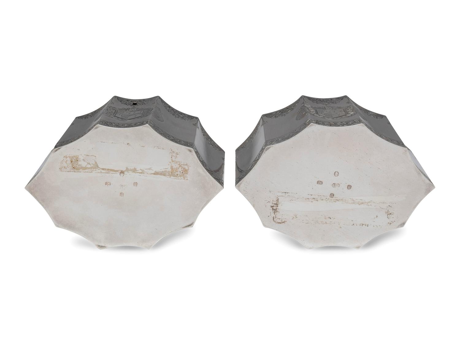 A Pair of George III Silver Tea Caddies