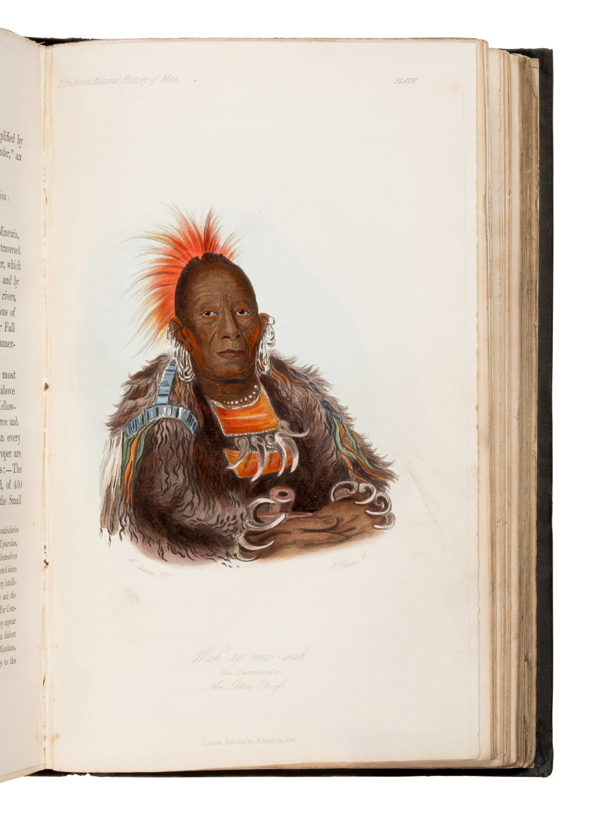 [Natural History]. Prichard, James Cowles (1786-1848). The Natural History of Man . London, [et al]: H. Bailliere, 1843.