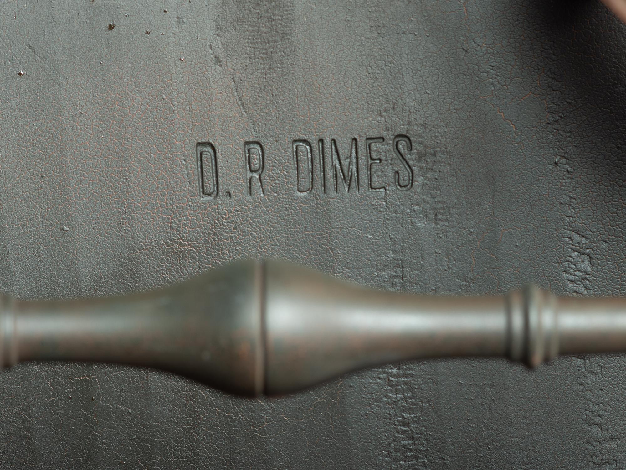 Two D.R. Dimes Black Painted Windsor Chairs