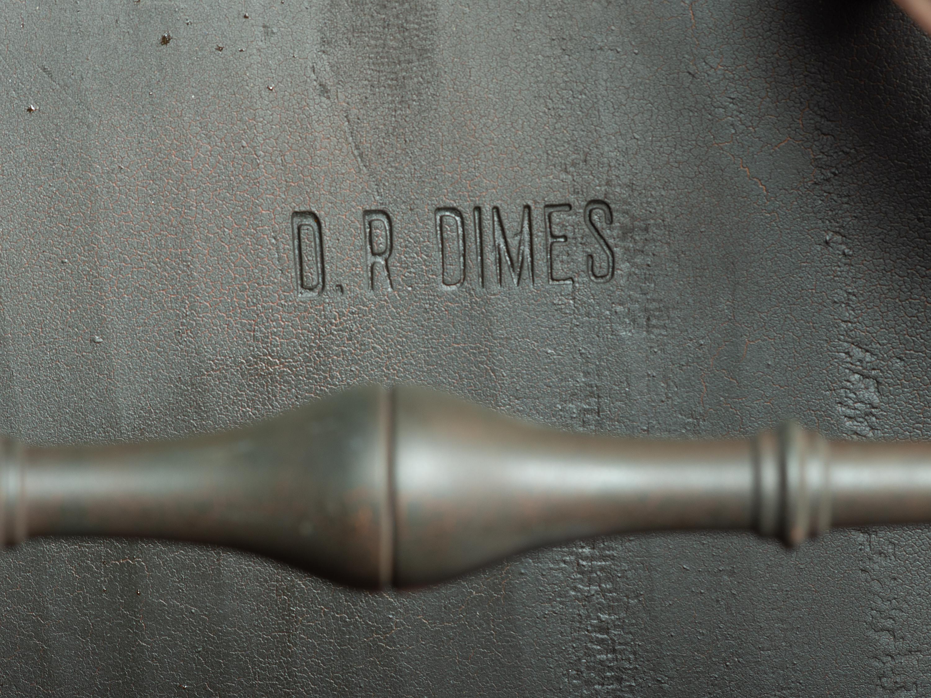 Two D.R. Dimes Black Painted Windsor Chairs