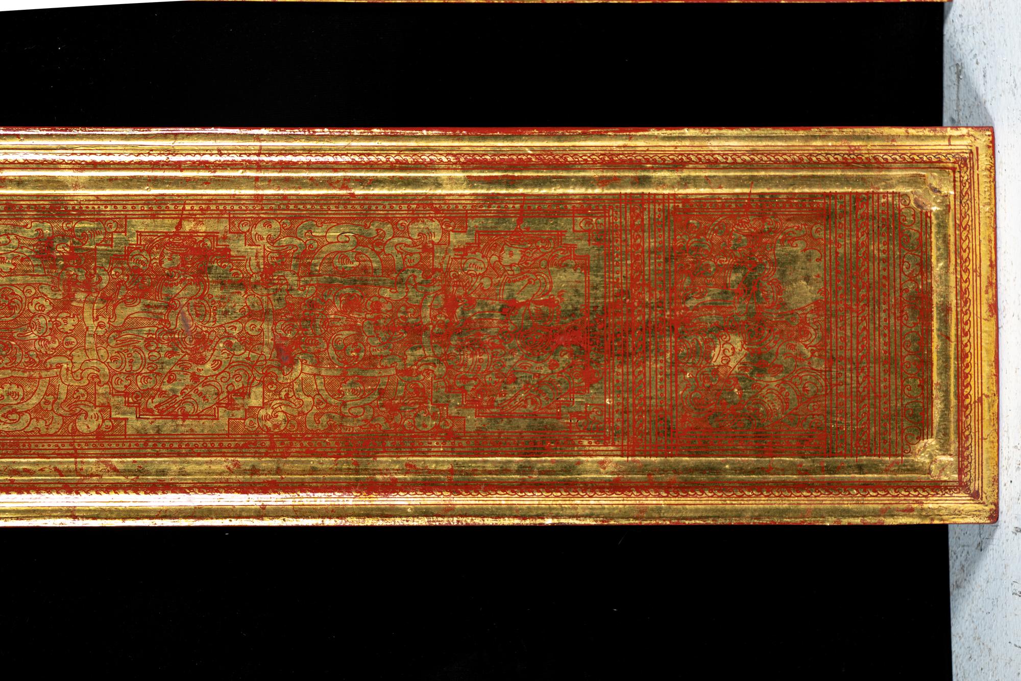 Two Thai Sanskirt Leaves and a Cover