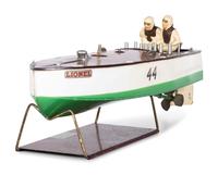 A Lionel Tin Wind Up Speed Boat