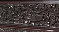 A Chinese Carved Hardwood Armchair